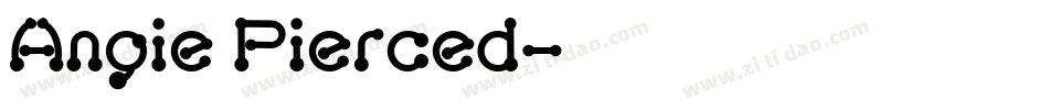 Angie Pierced字体转换
